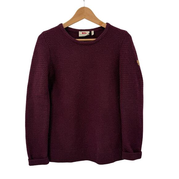 fjallraven ovik structure sweater dark garnet - Picture 1 of 6